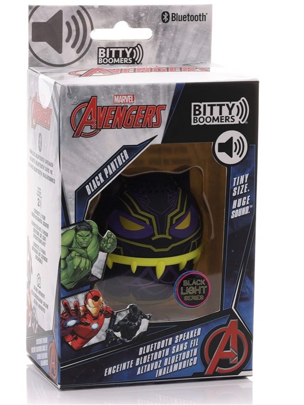Marvel Avengers Black Panther Bluetooth Speaker - Black/Yellow